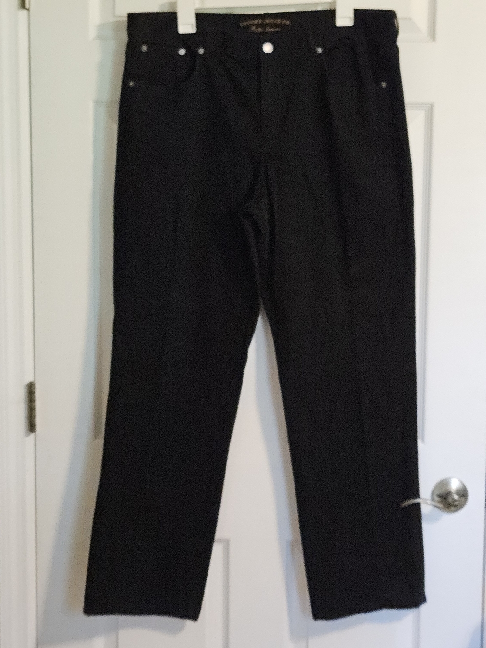 Lauren Ralph Lauren Black Straight-Leg Jeans